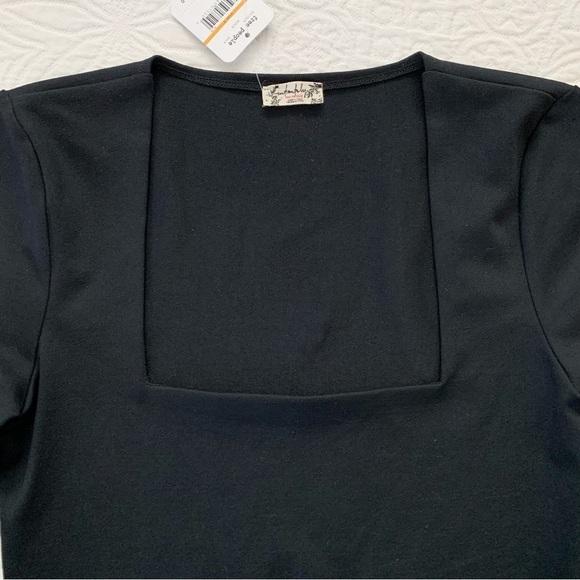 Free People Truth or Square Bodysuit, Black - Picture 9 of 13